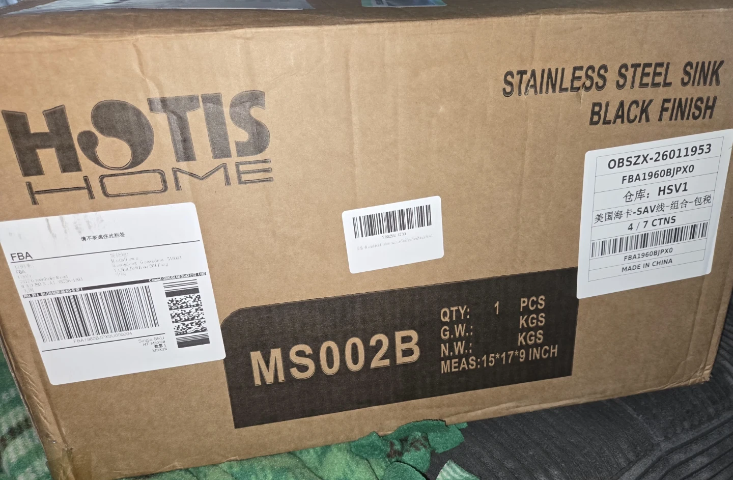 Hotis Home Stainless Steel Black Bar Sink - 15"x17" - photo 5