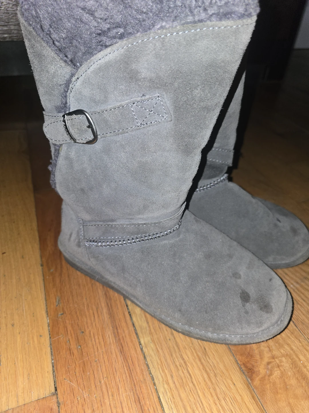 Bearpaw Gray Suede Boots - photo 2