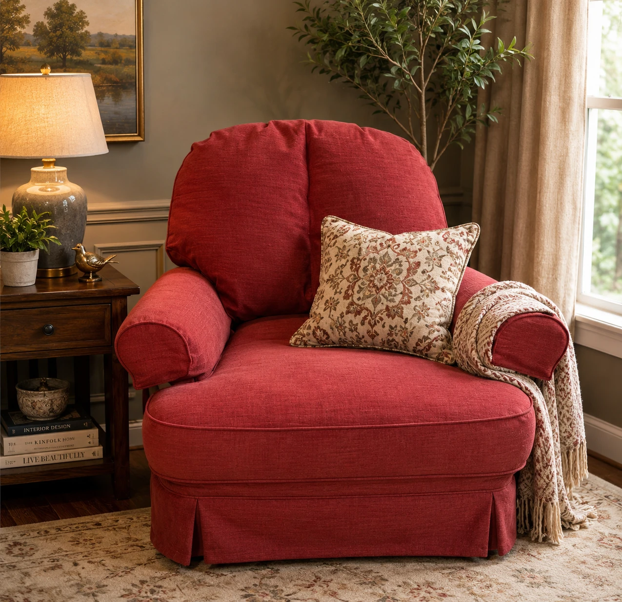 Red Recliner Chair. New. Display Model