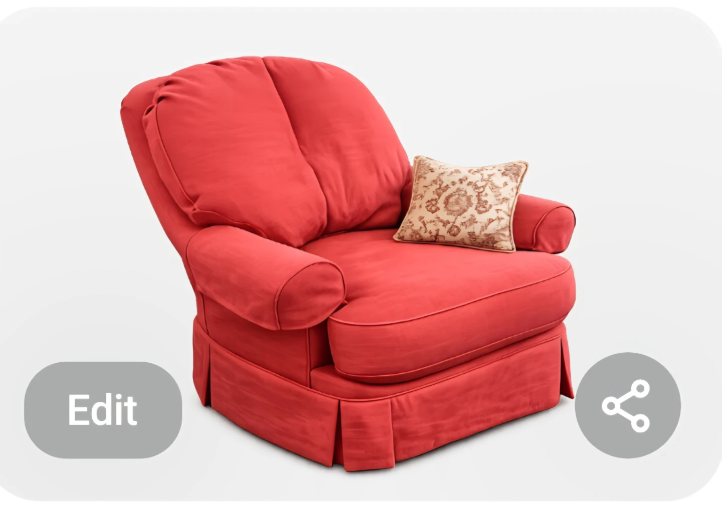 Red Recliner Chair. New. Display Model - photo 2