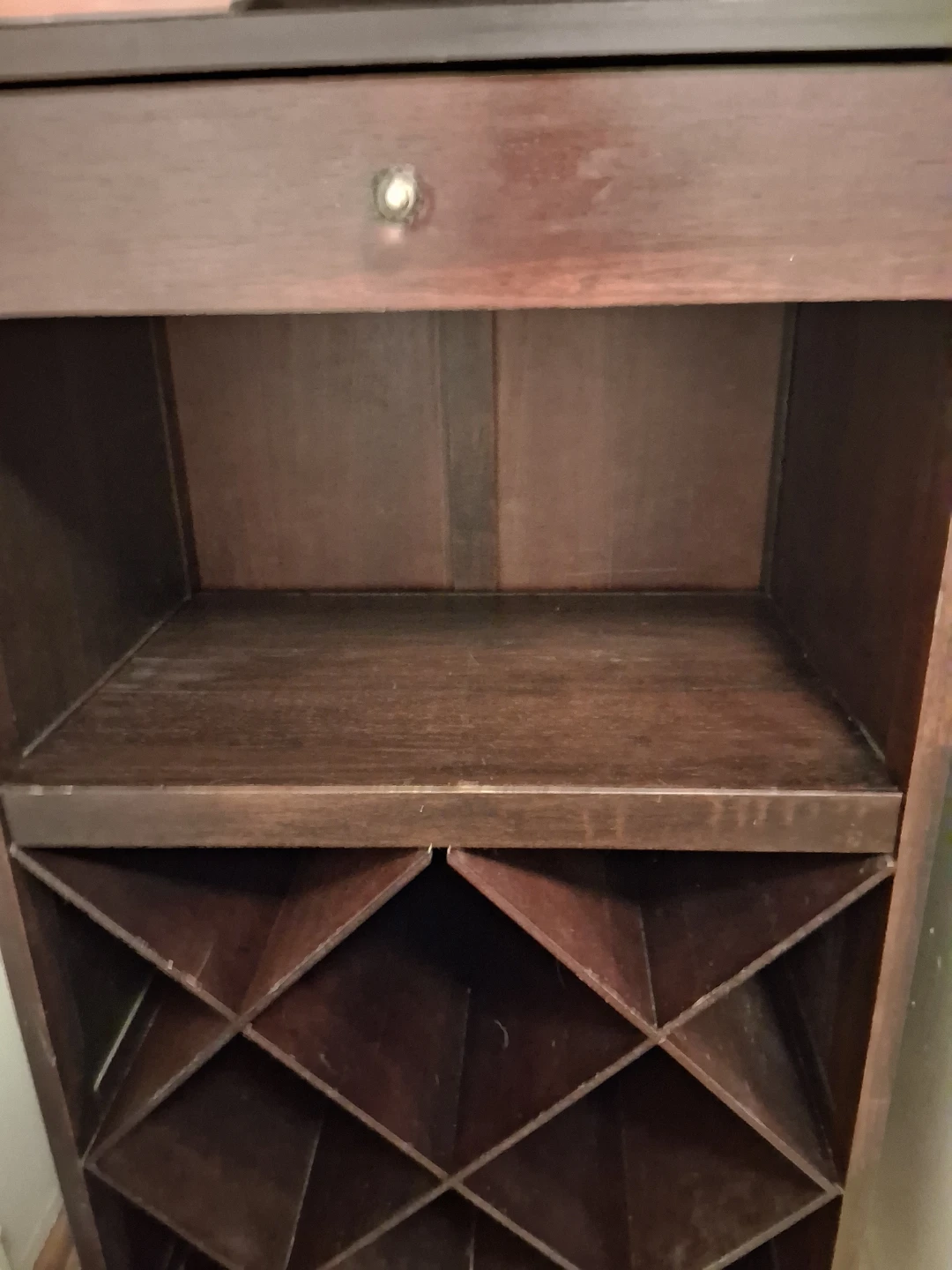Wooden Wine Rack with Drawer - photo 3
