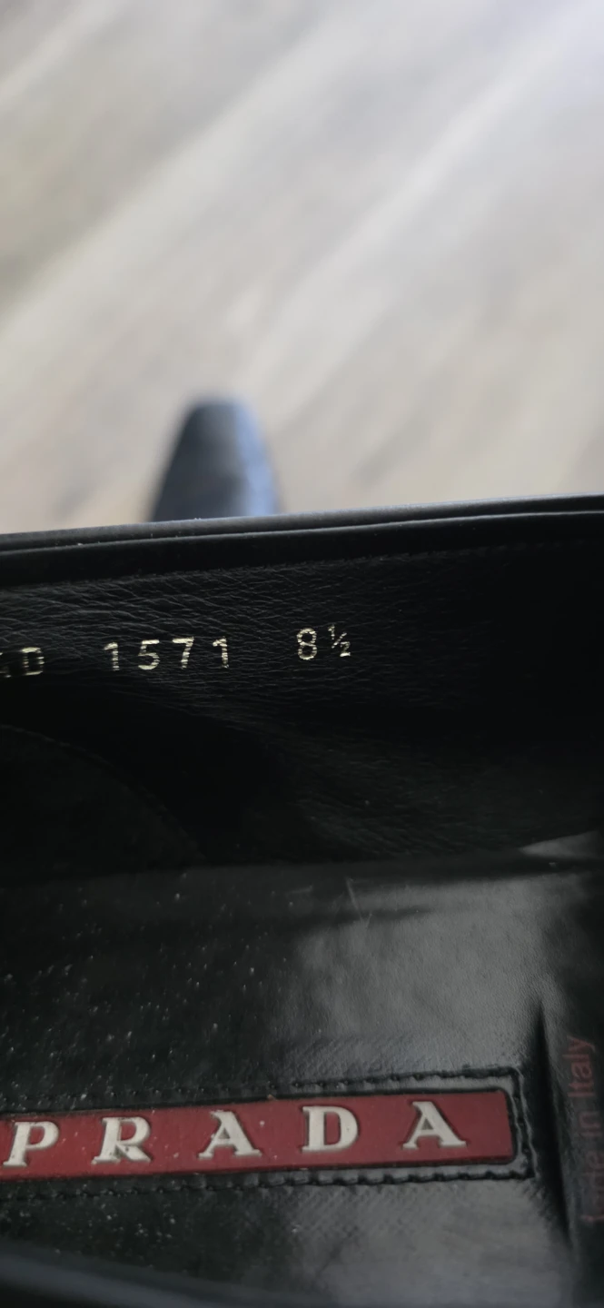 Men’s “PRADA” Black Leather Driver’s Loafers - photo 3
