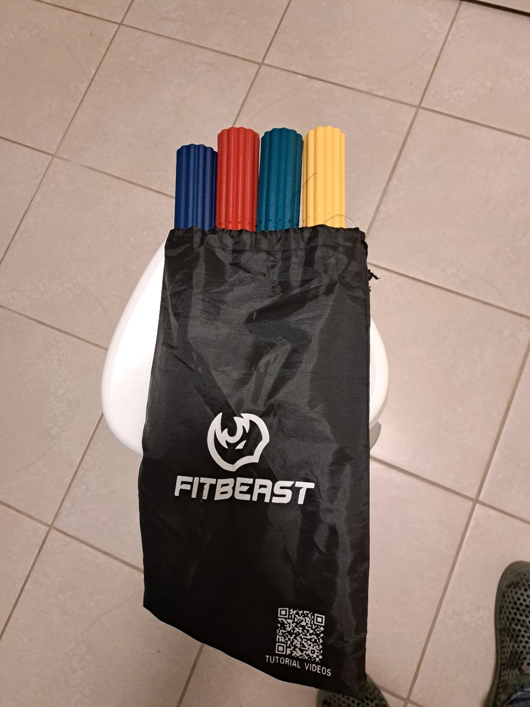 FitBeast Foam Rollers (Set of 4) with Bag