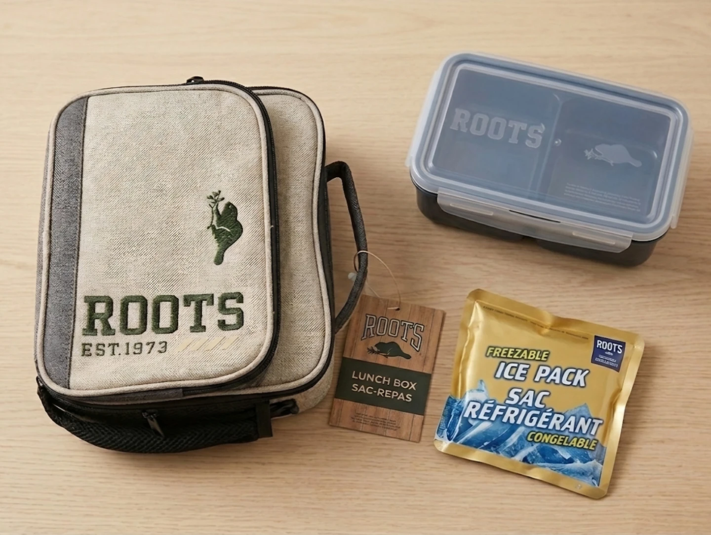Roots Lunch Box with Ice Pack and Container - photo 2