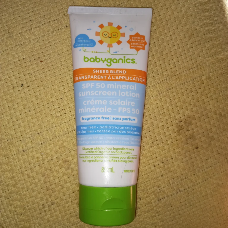 Babyganics SPF 50 Mineral Sunscreen Lotion