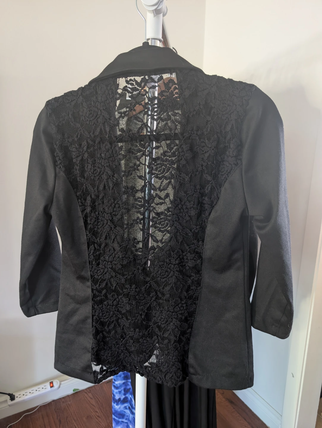 Ardene Black Lace Back Blazer - Size P - photo 3