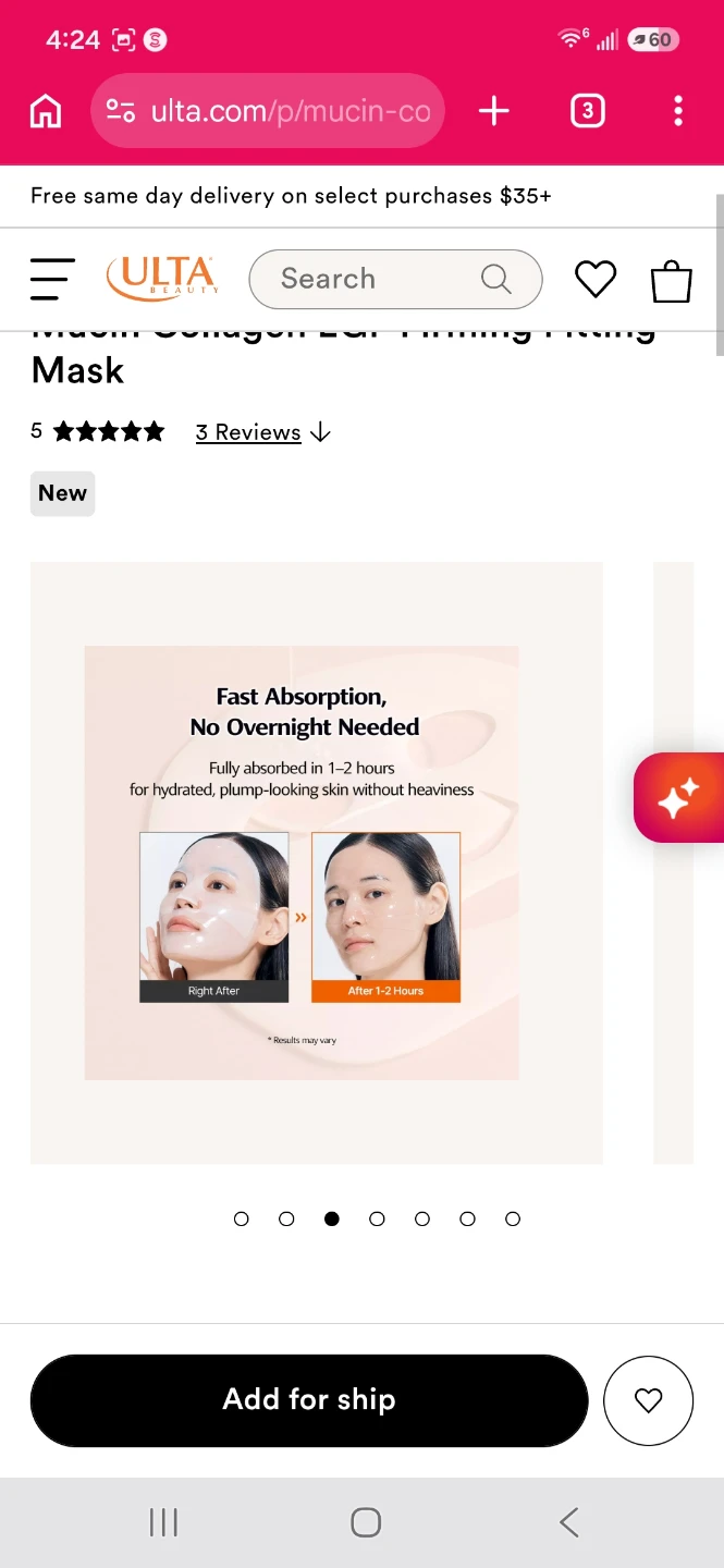 ClearDea Mucin Collagen EGF Fitting Mask 2ct ⚽️ - photo 3