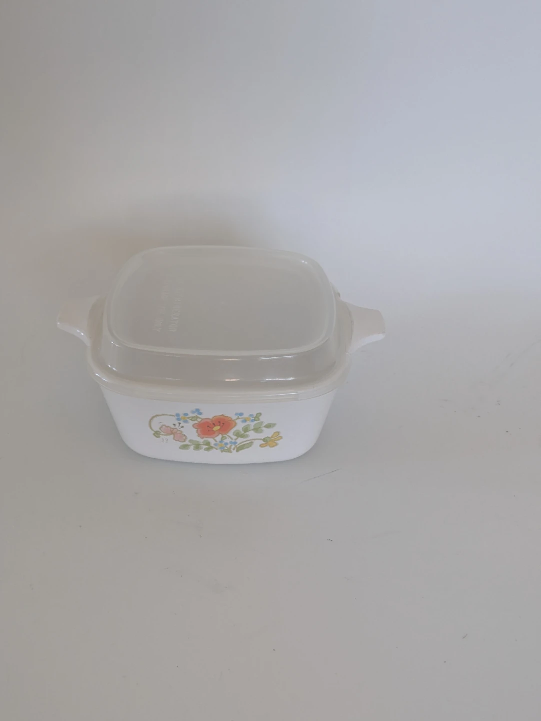Corelle Square Casserole Dish with Lid - Floral Pattern