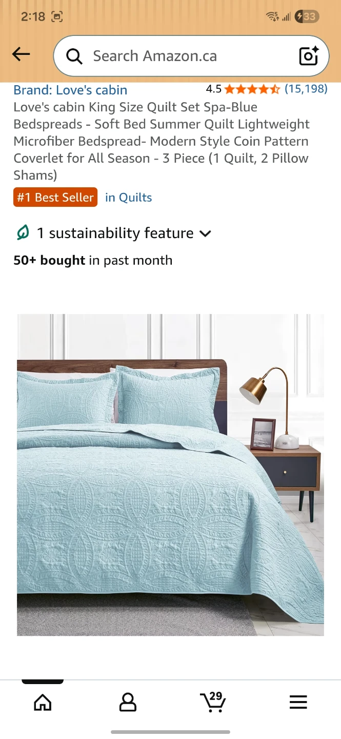 Love's Cabin King Size Quilt Set