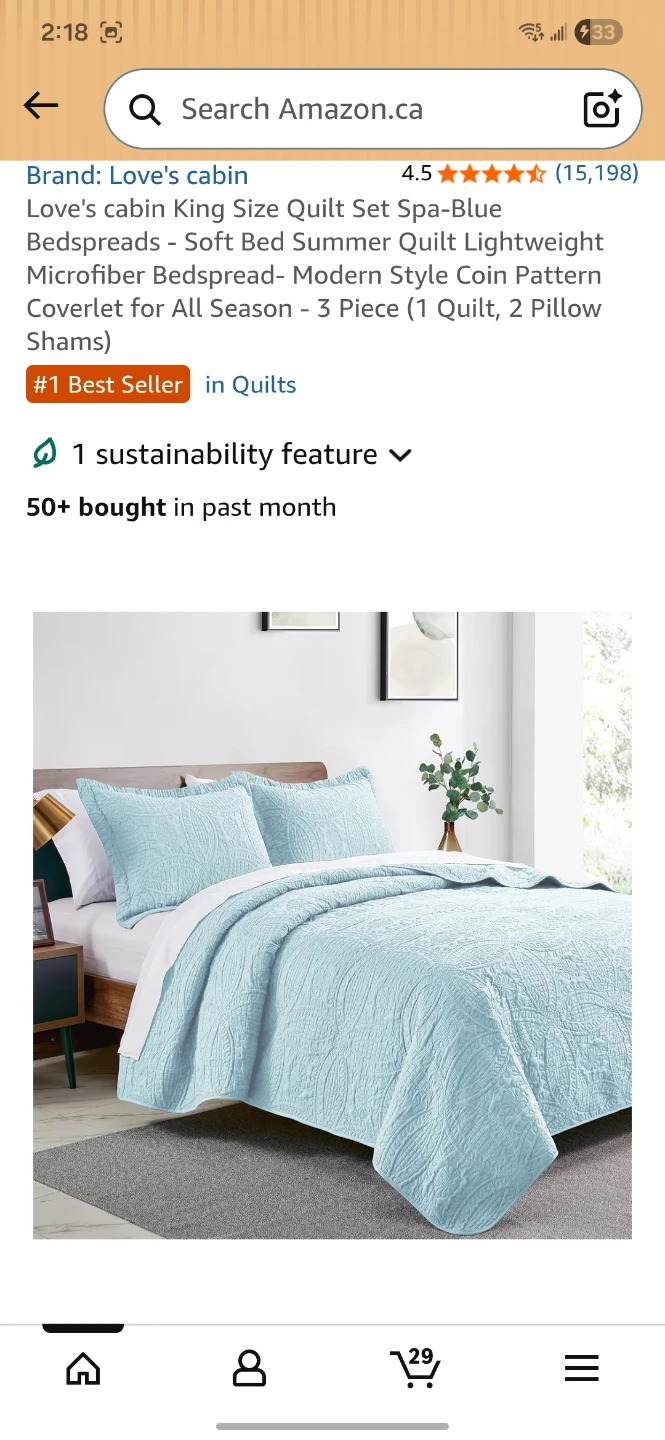 Love's Cabin King Size Quilt Set - photo 2
