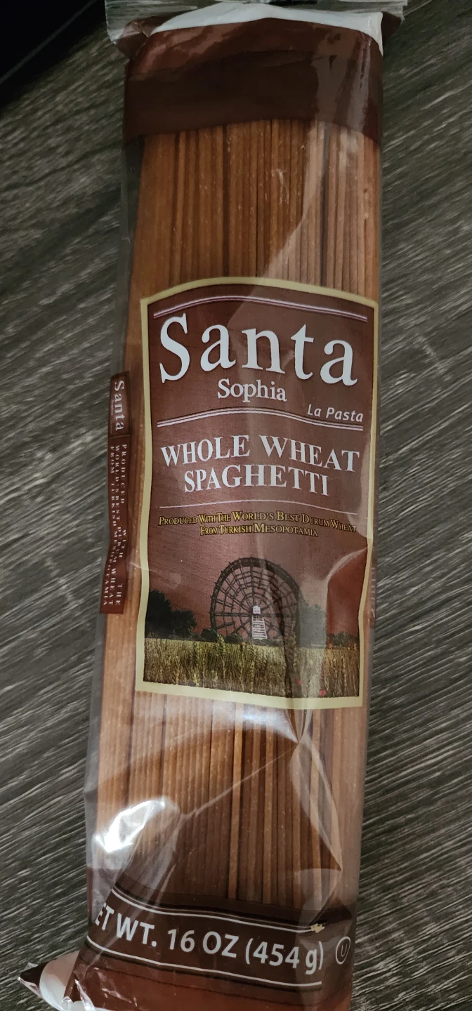 Santa Sophia Whole Wheat Spaghetti 16 oz⚽