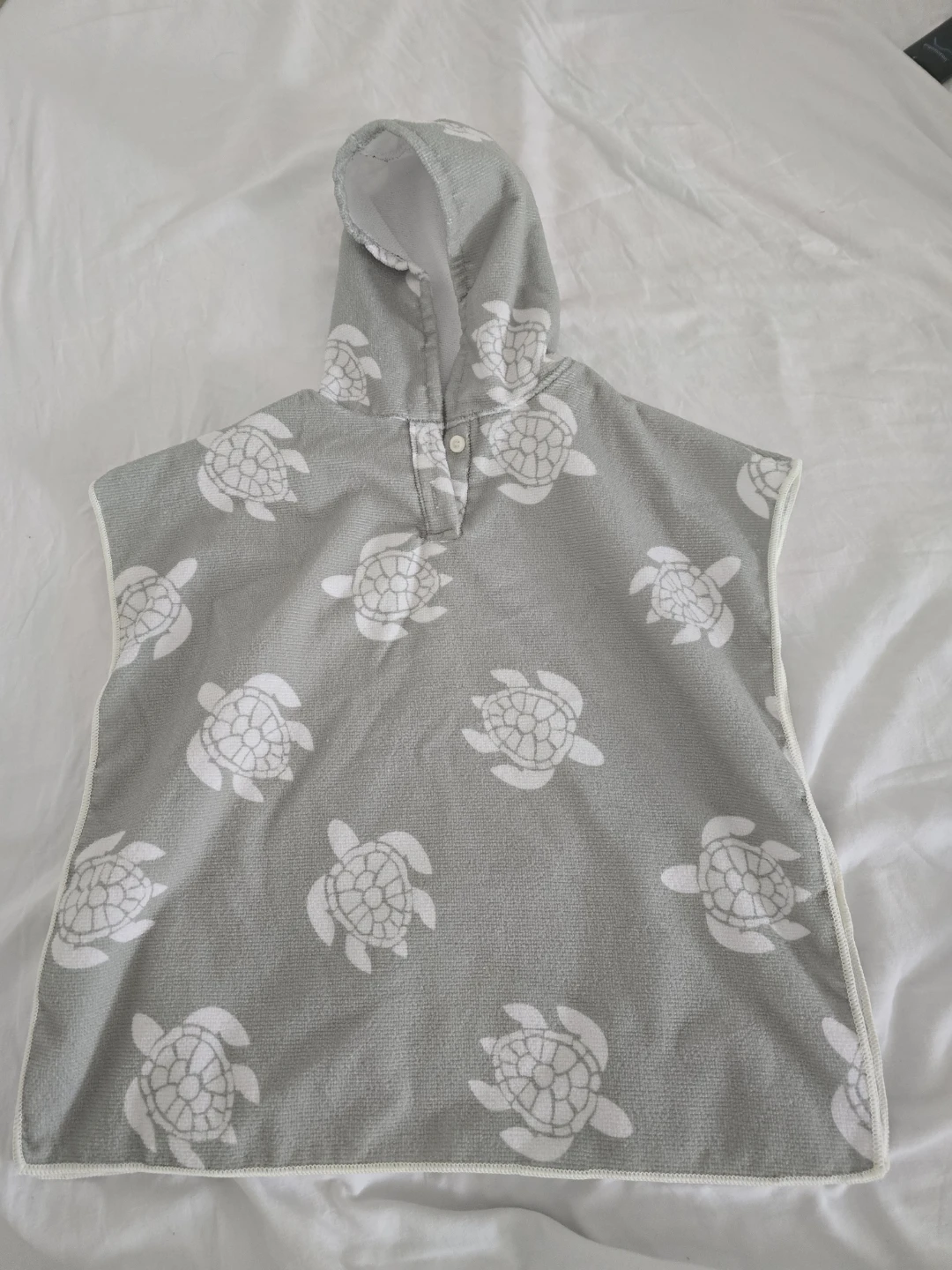 Kids Hooded Towel Poncho - Sea Creatures & Turtles - photo 3