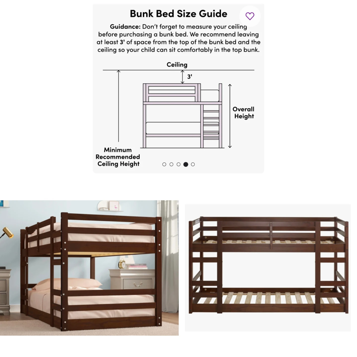Solid Wood Twin Bunk Bed (Viv + Rae)