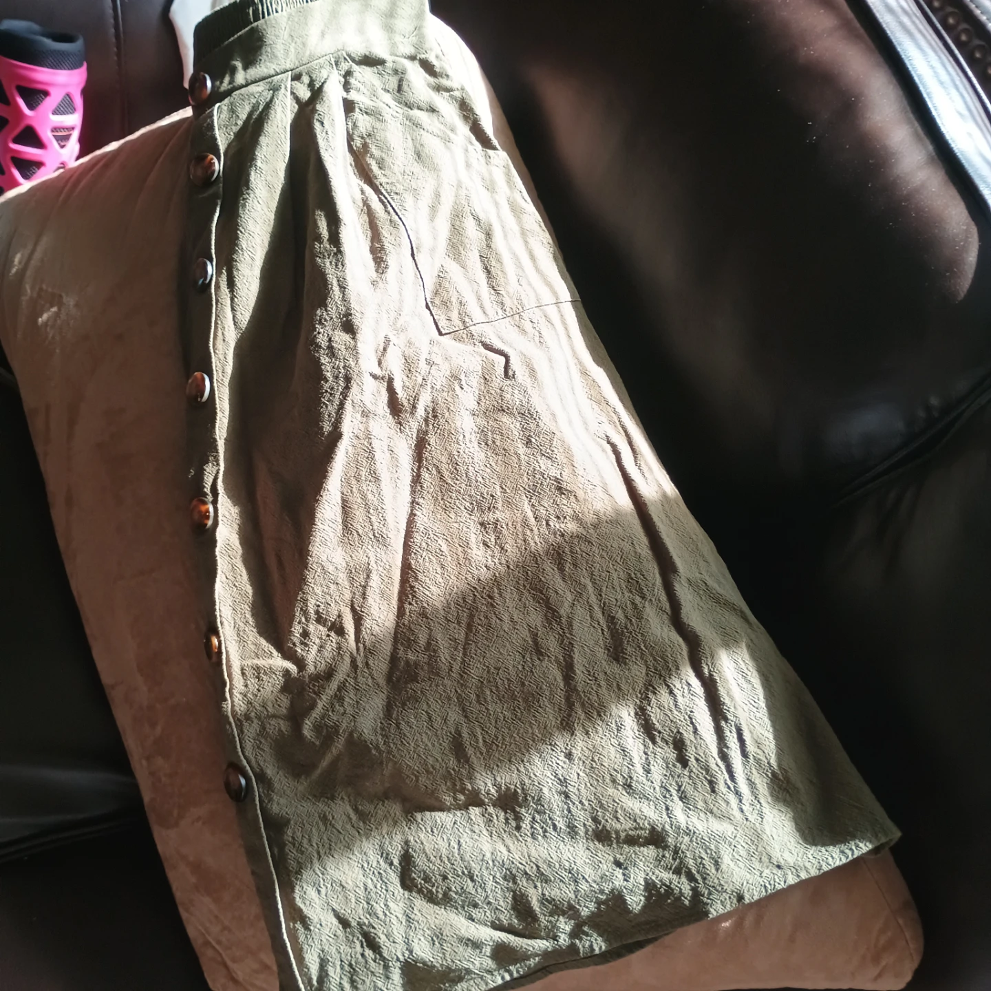 Naggoo Button-Front Midi Skirt - photo 3