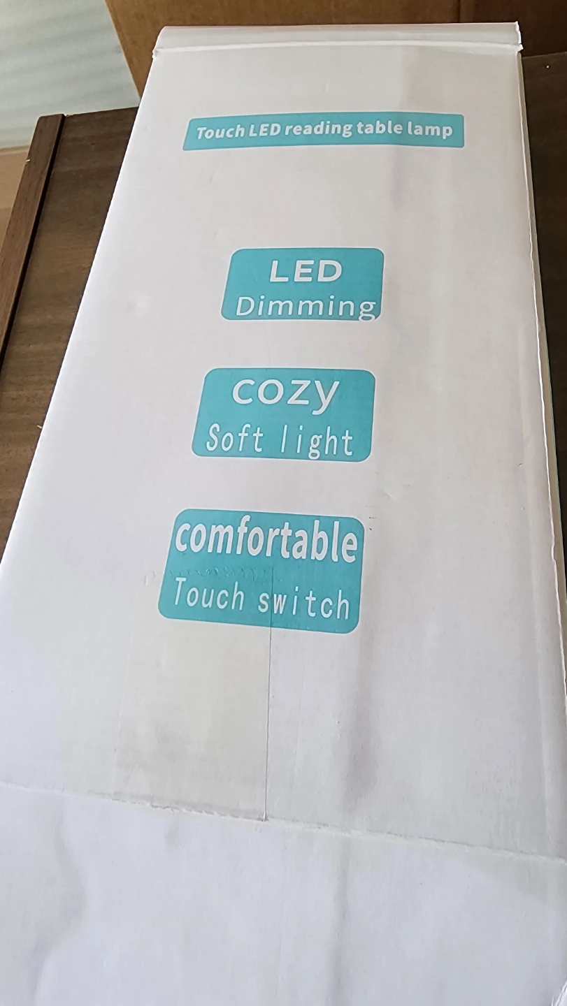 White LED Reading Table Lamp with Fan - photo 2