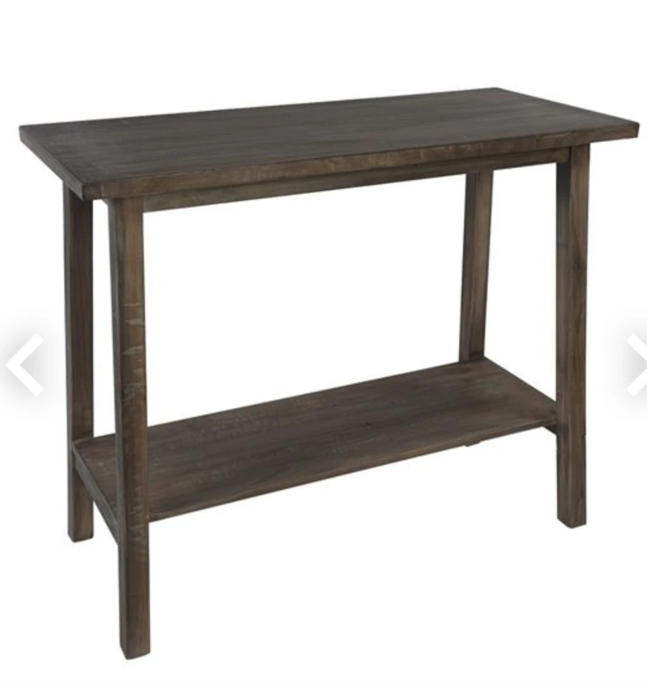 Wooden Console Table with Shelf. Washed Walnut.. 36 x 16 x 30H - photo 2