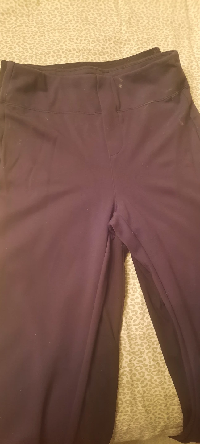 Navy Blue Button-Front Pants - photo 3