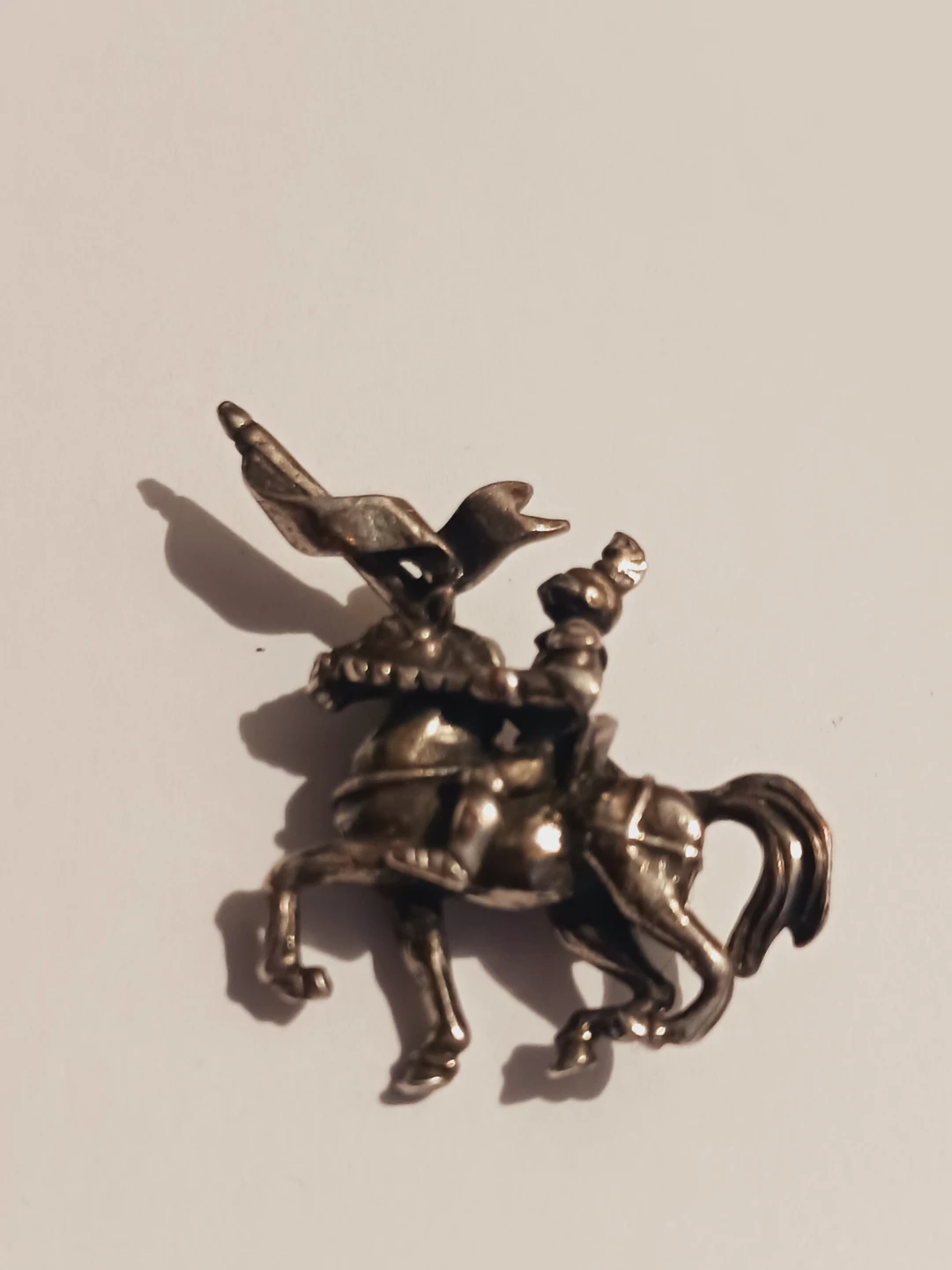 Sterling Silver Knight on Horseback Brooch - photo 4