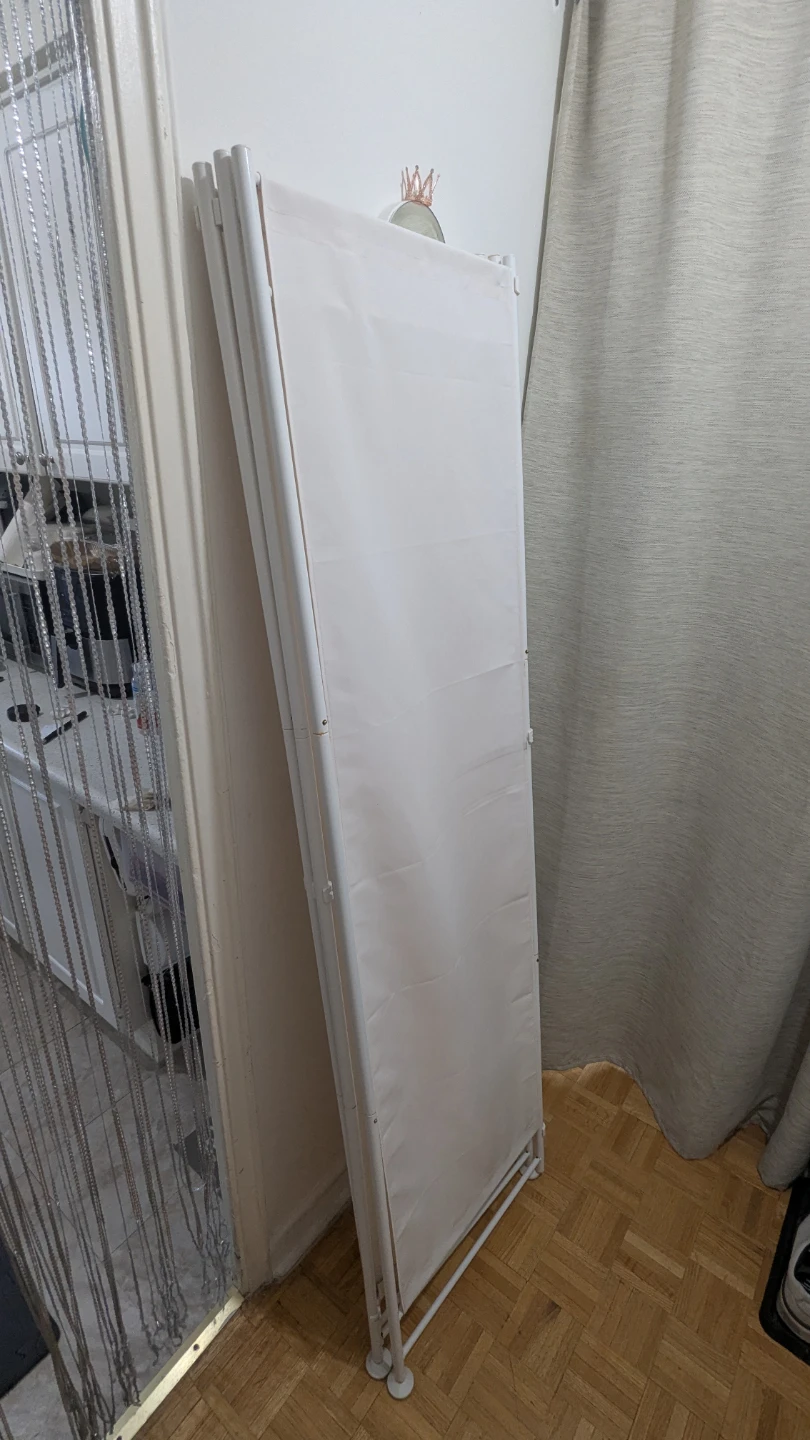 Portable, Foldable Tall 3-Panel Screen/Room Divider Wall Balcony - photo 3