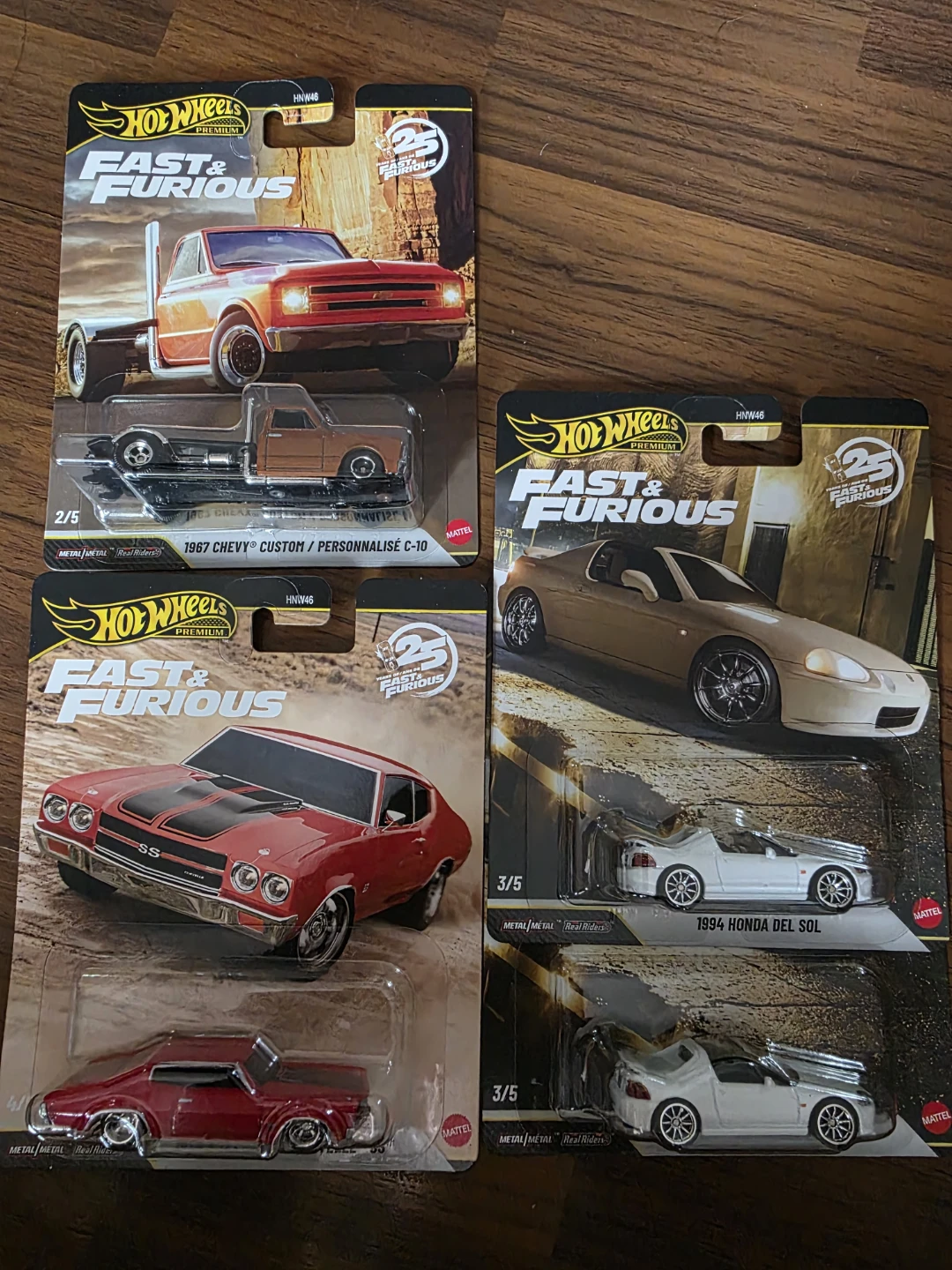 Hot Wheels Fast & Furious Premium Die-Cast Cars