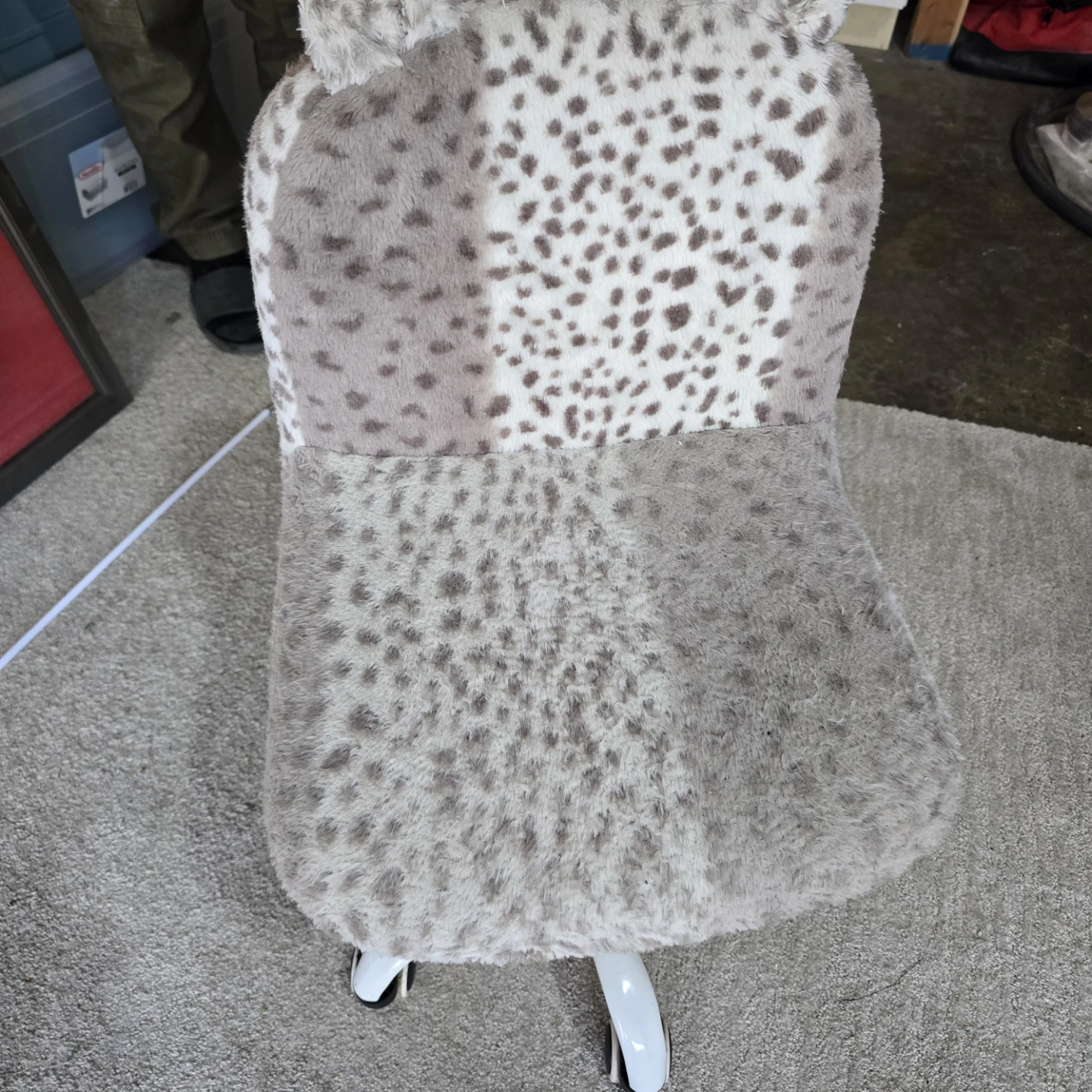 Plush Animal Print Child's Chair