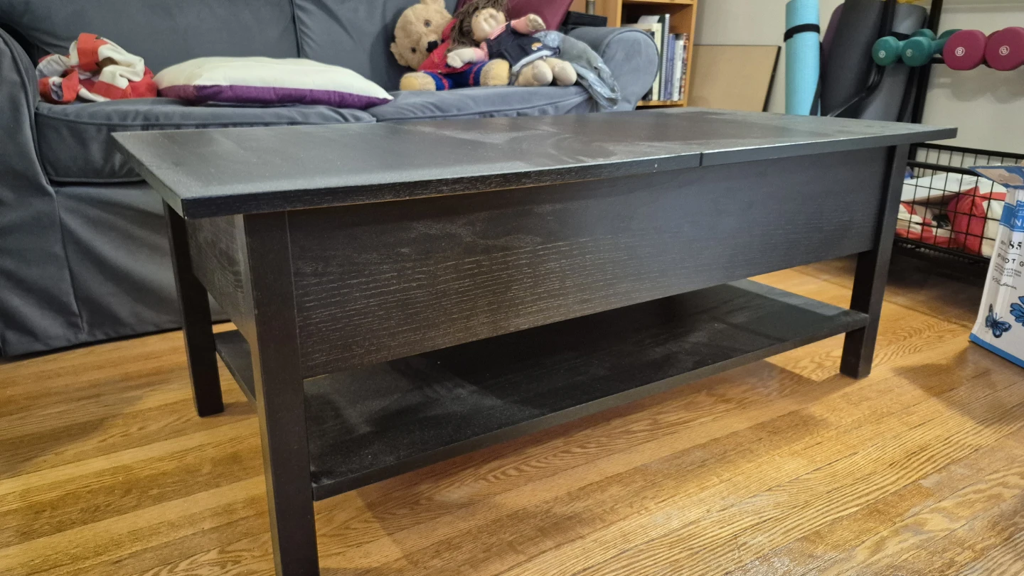 IKEA Black Wood Coffee Table
