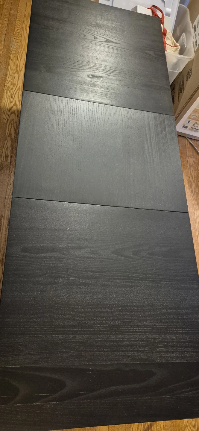 IKEA Black Wood Coffee Table - photo 3