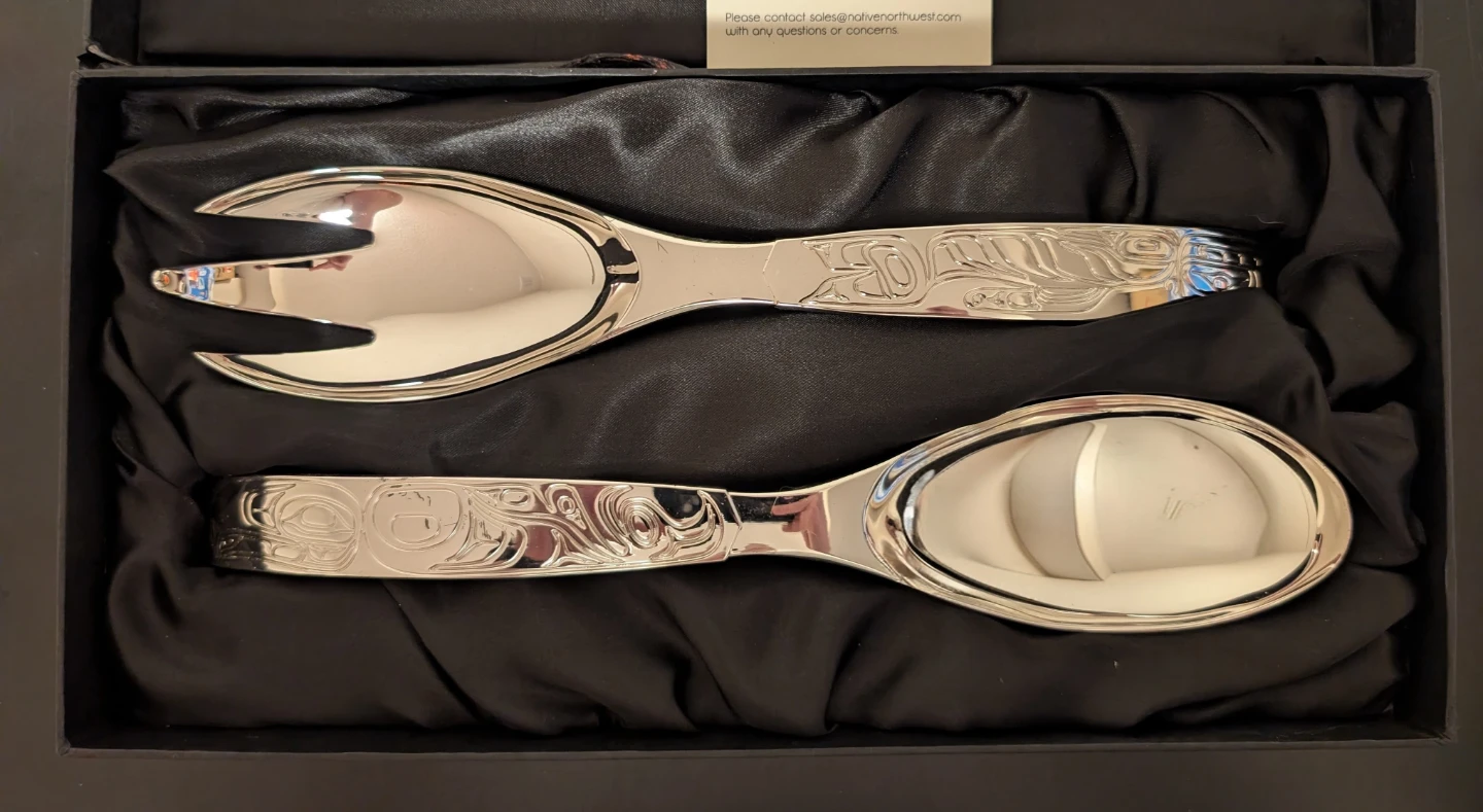 Silver Plated Servers by Terry Starr - Eagle Whale