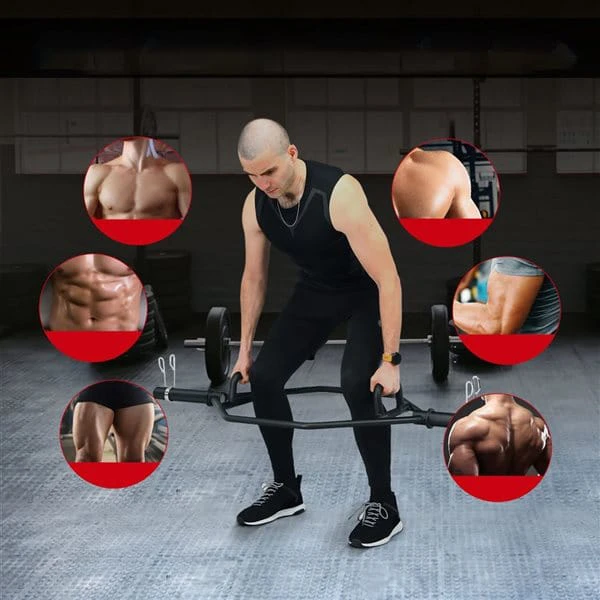 Costway 56-in Black Tarp Bar for Weight Lifting - photo 2