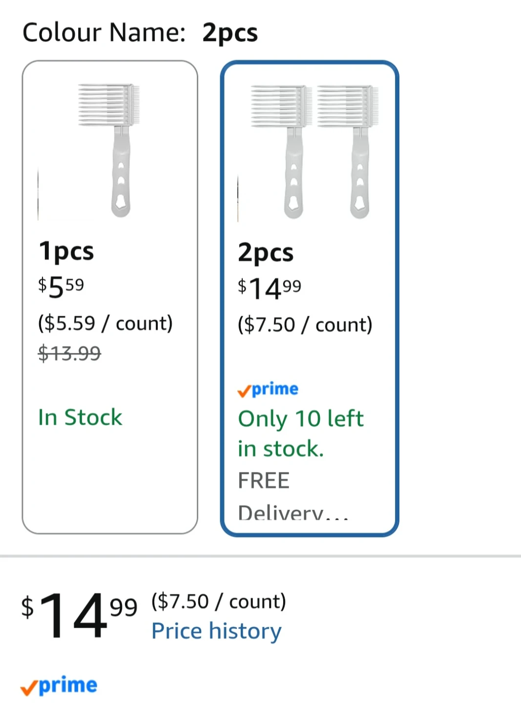 BNIB Blend Fade Comb 2 Pack - photo 3