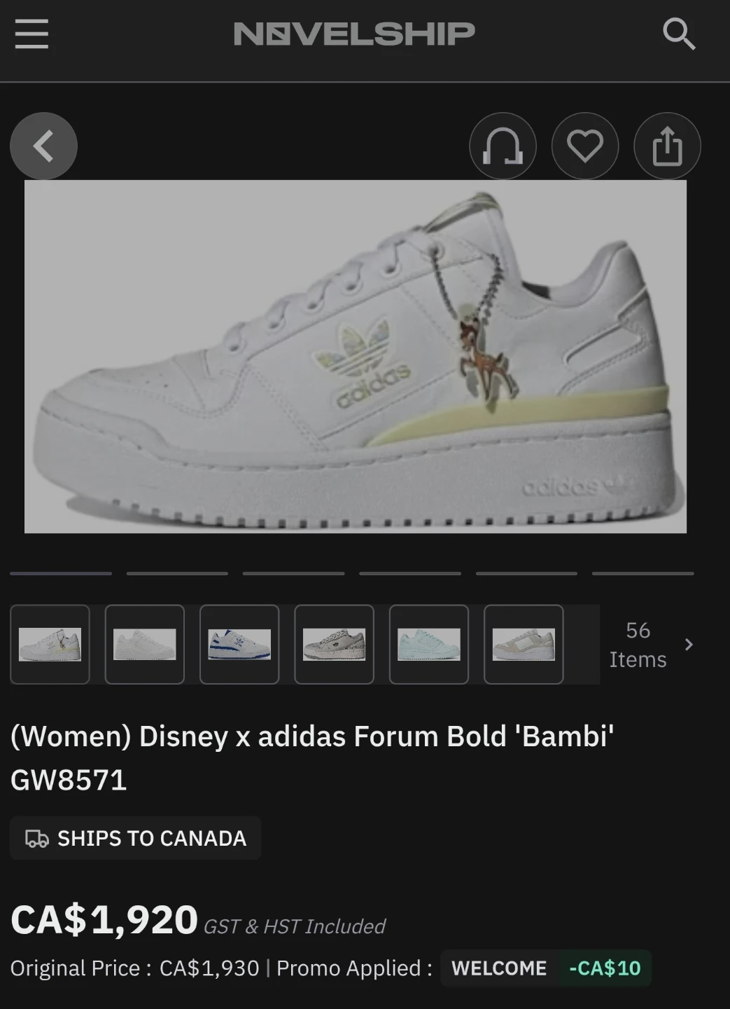 Adidas Disney x Forum Bold 'Bambi' Sneakers