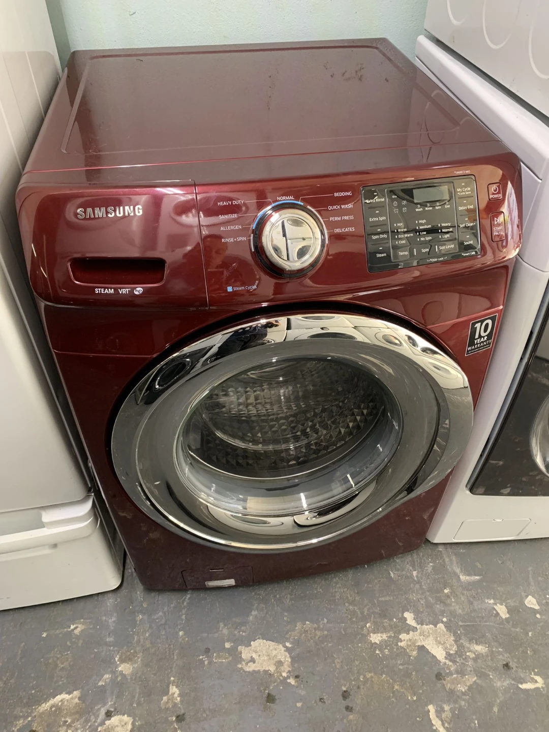 Delivery Available Red Samsung Washer Washing Machine 27"