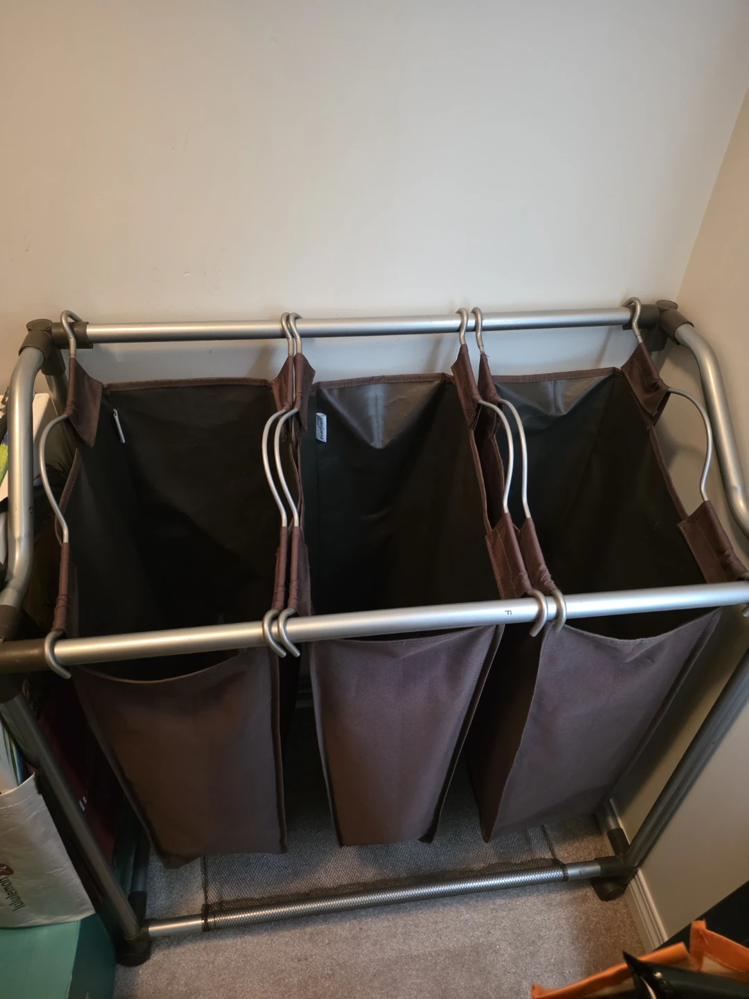 Triple Hamper Laundry Sorter