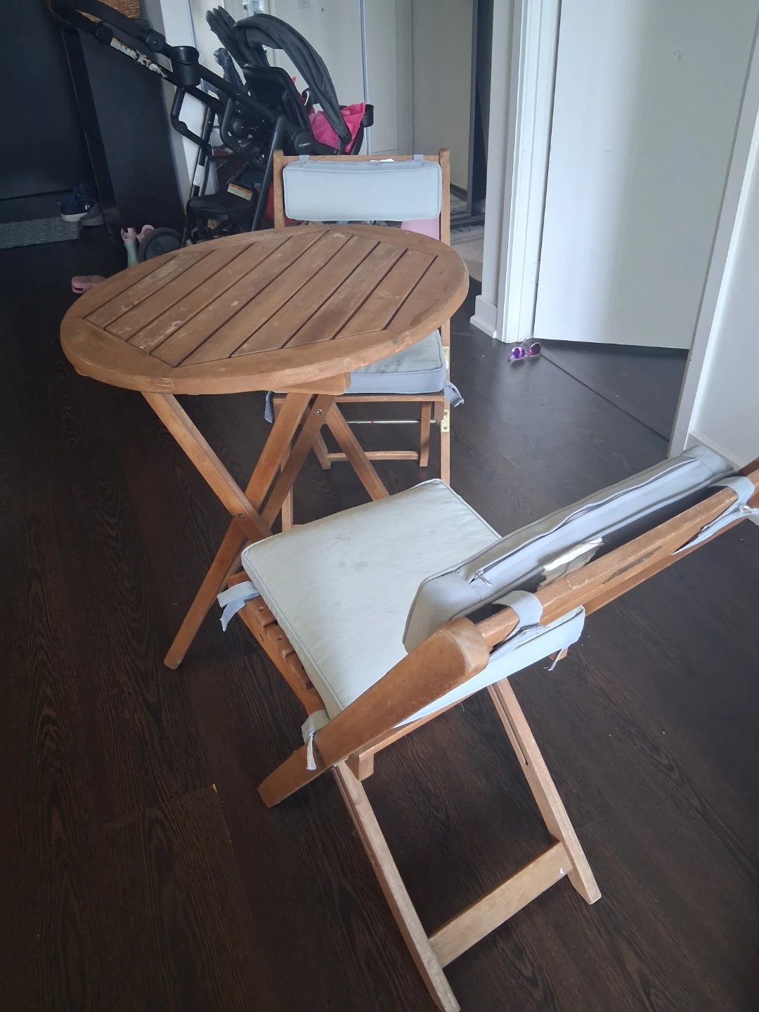 Wooden patio Set with Cushions - photo 3