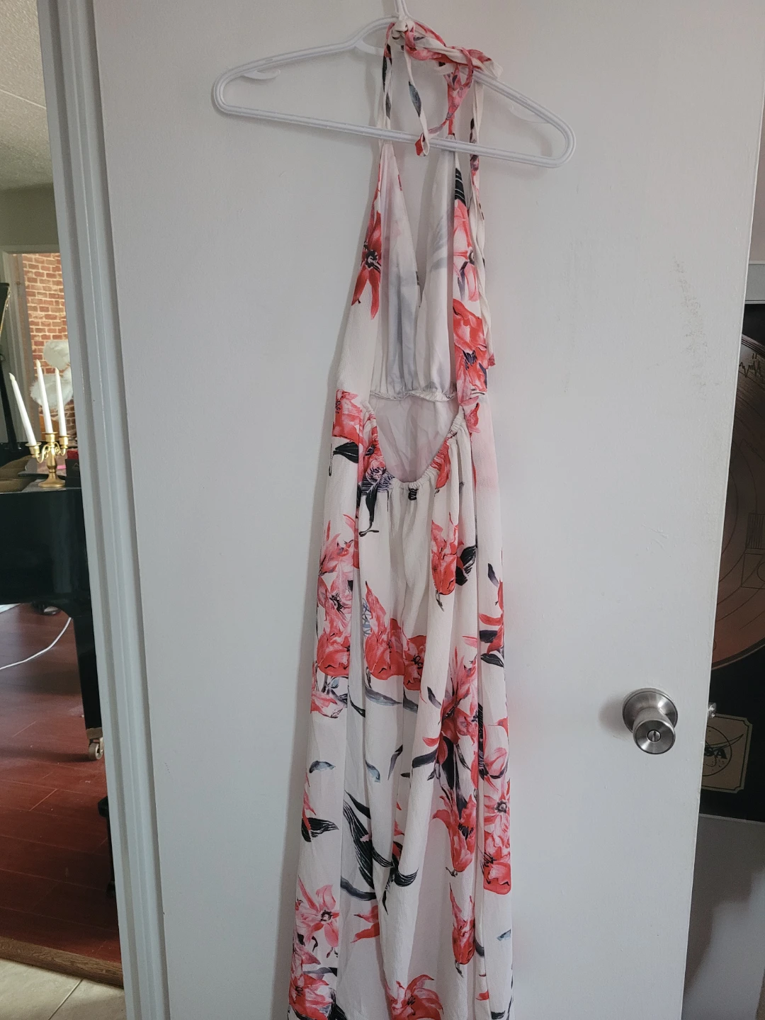 White Floral Maxi Dress - photo 2