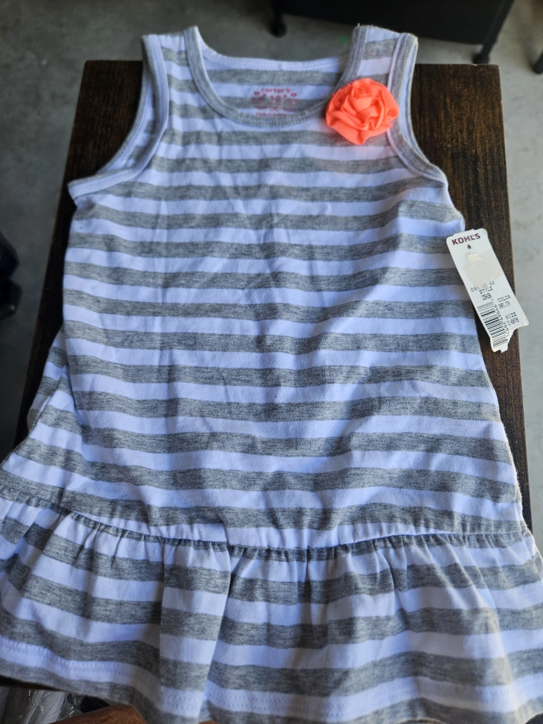 Kohl's Striped Dress - 12 Months
