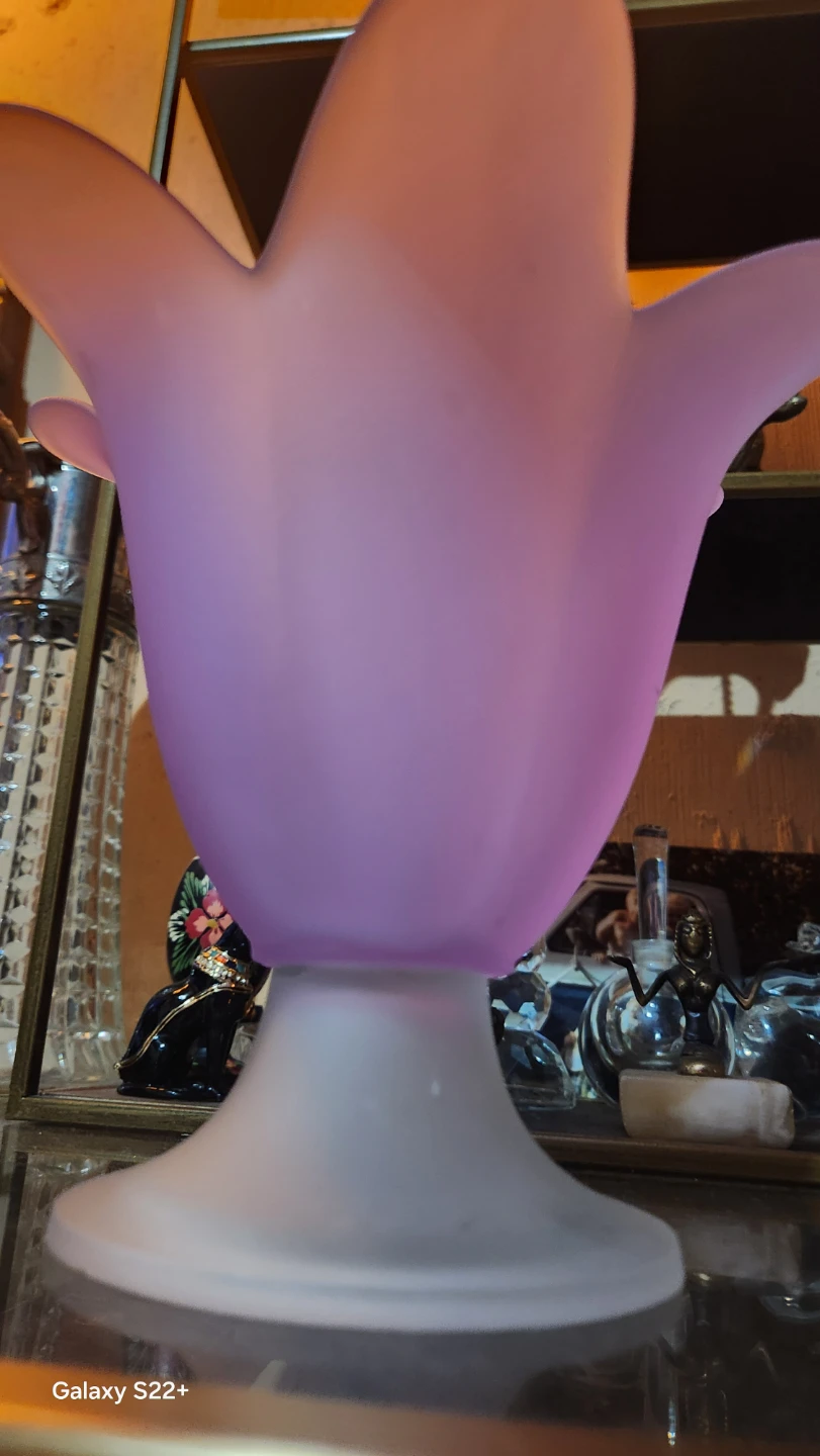 Vintage partylite purple frosted candle holder 💜 - photo 4