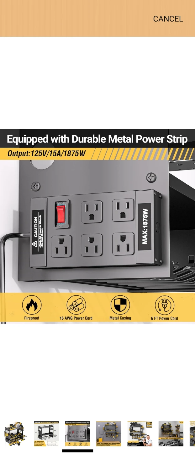 Power Tool Organizer with Charging Station - photo 3