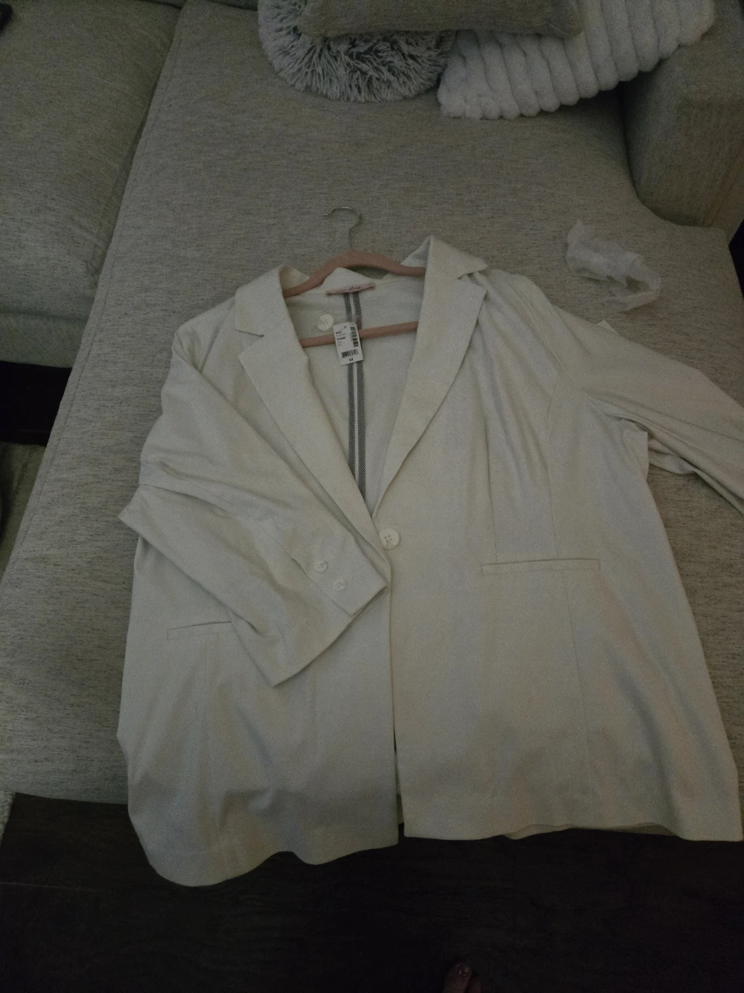 In Every Story Cream Blazer Jacket Size 3X - photo 2