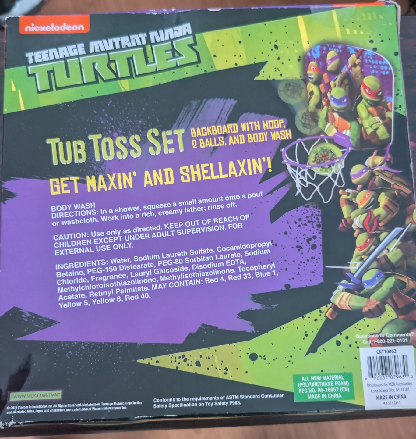 Nickelodeon Teenage Mutant Ninja Turtles Tub Toss Set - photo 2