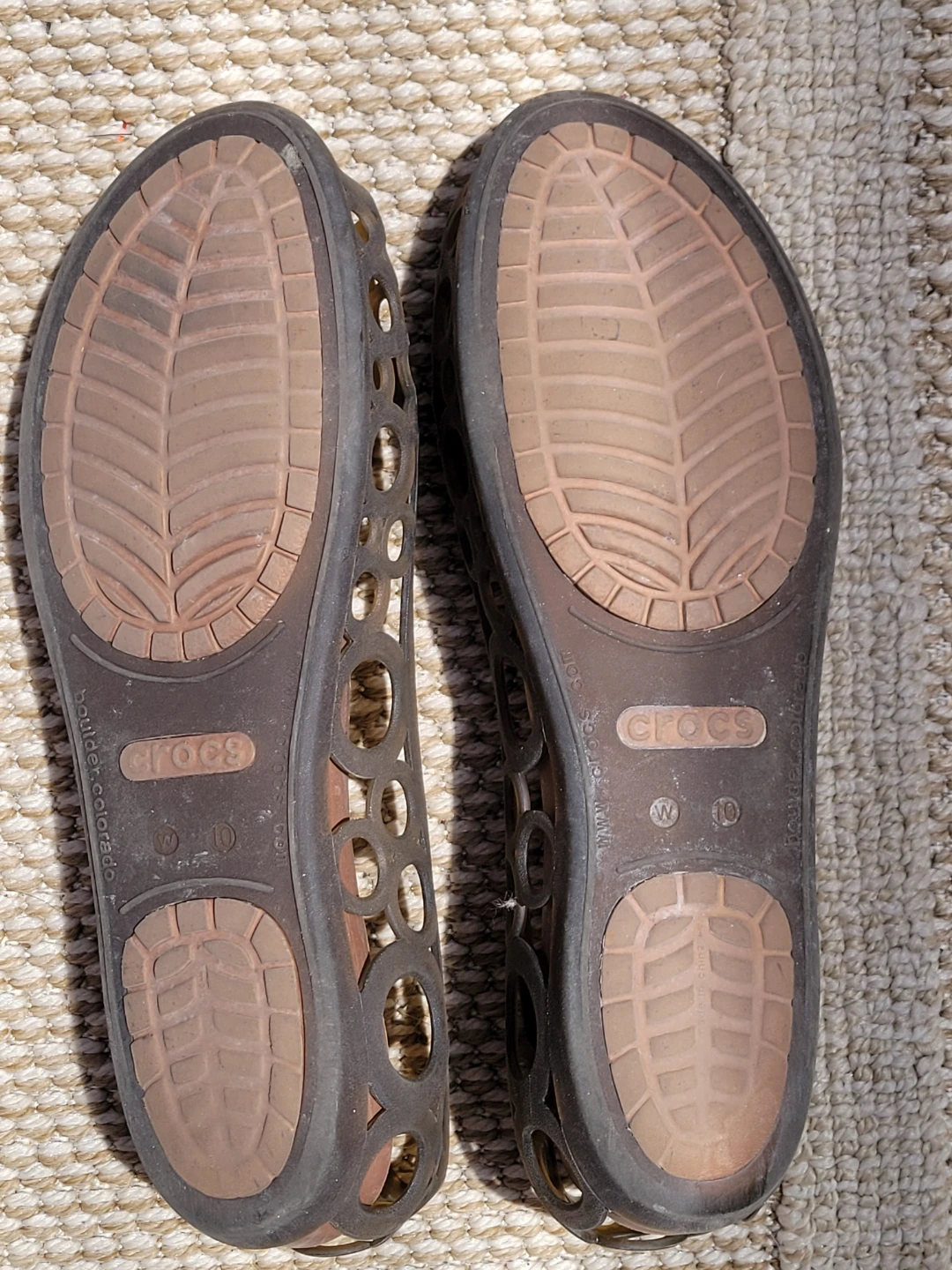 CROCS Jelly Peep Toe Shoes (Size 10W) - photo 2