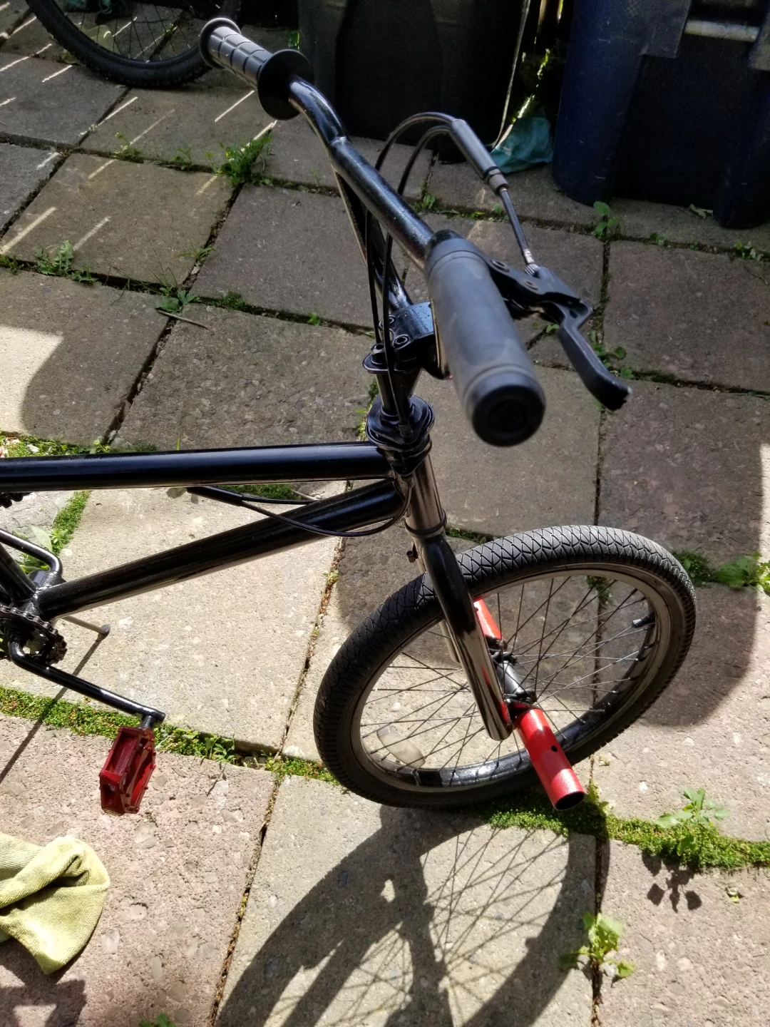 Black BMX Bike with Red Pegs - photo 2