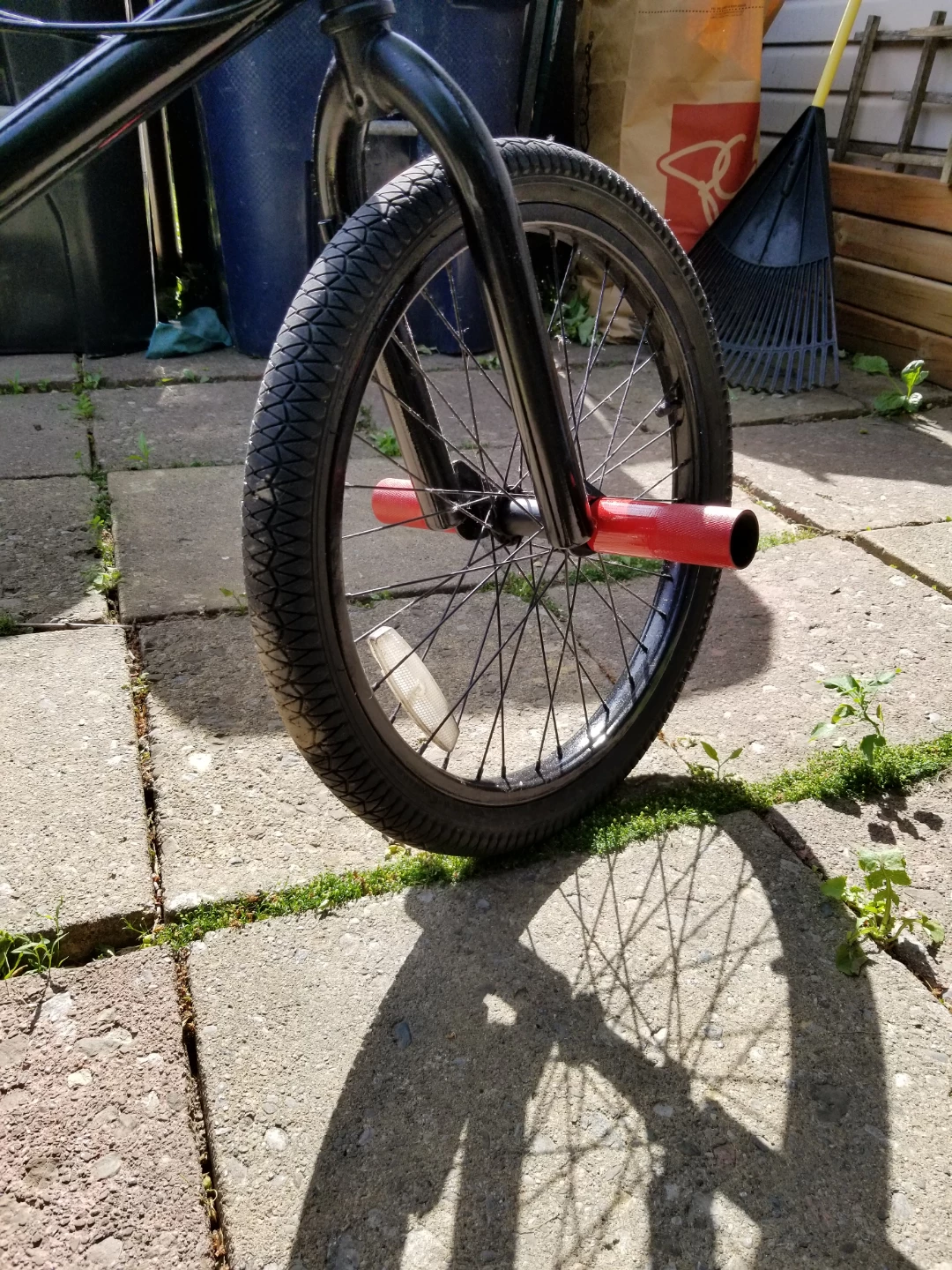 Black BMX Bike with Red Pegs - photo 3