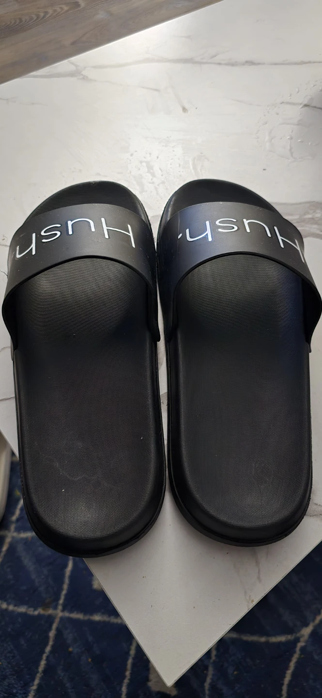 Hush Black Slides Sandals - Size 44-45 - photo 2