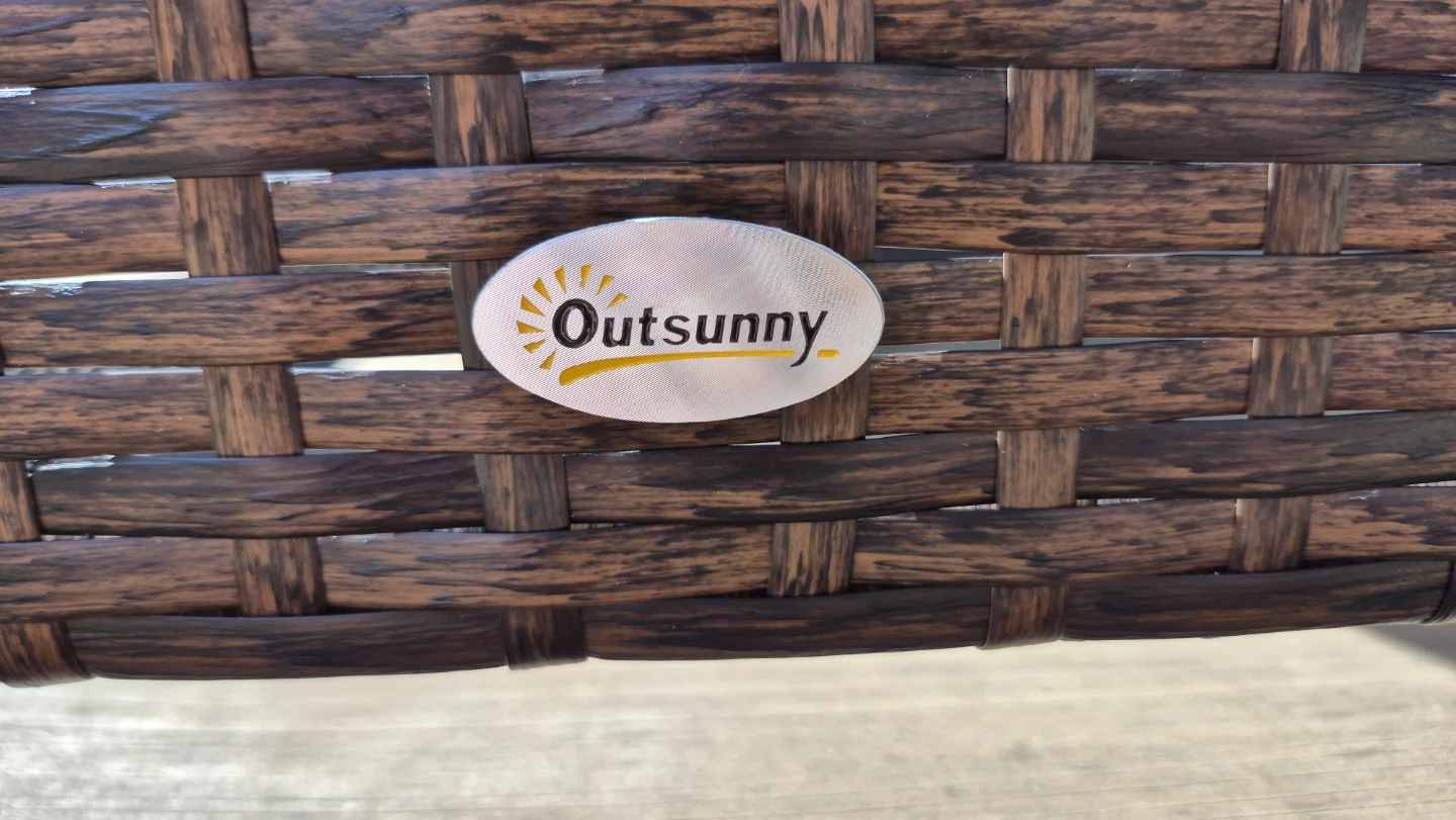 Outsunny Wicker Chaise Lounge Chairs with Cushions - Set of 2 - photo 4