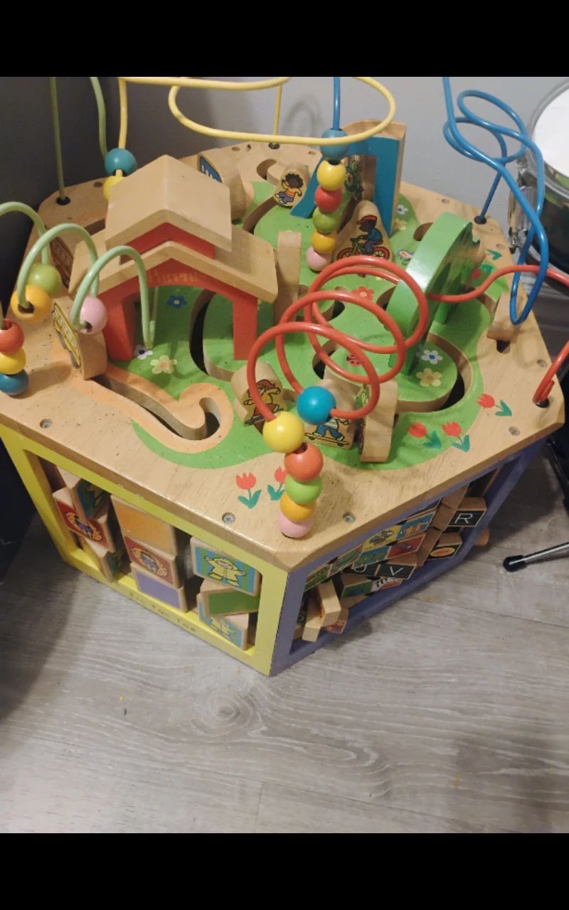 Wooden Activity Cube Toy