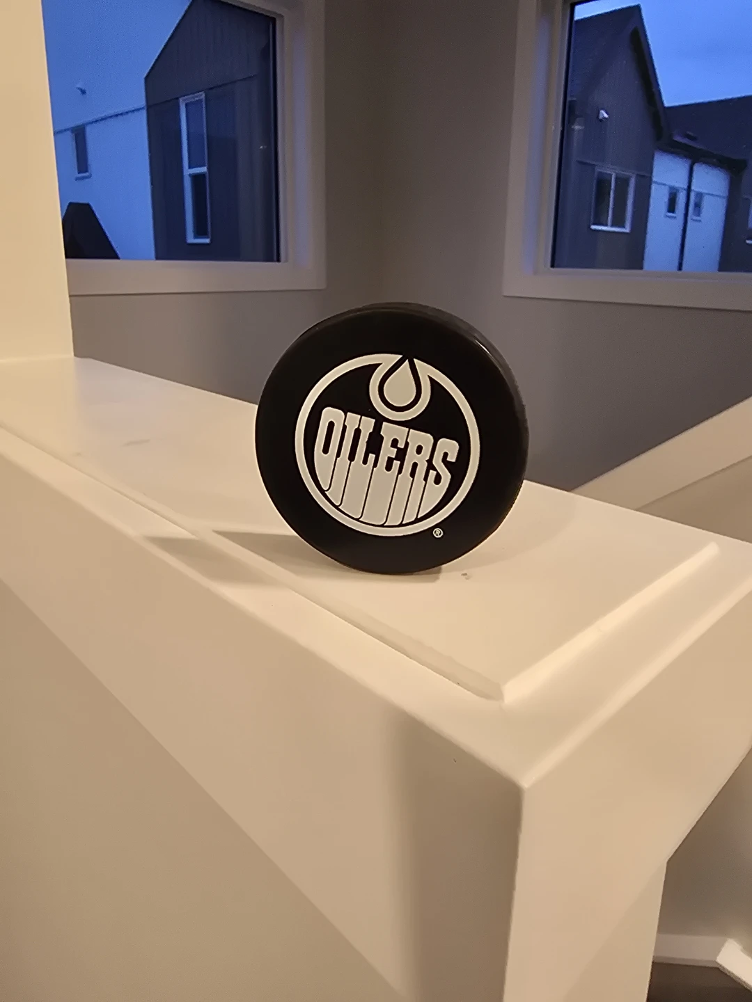 Oilers Hockey Puck