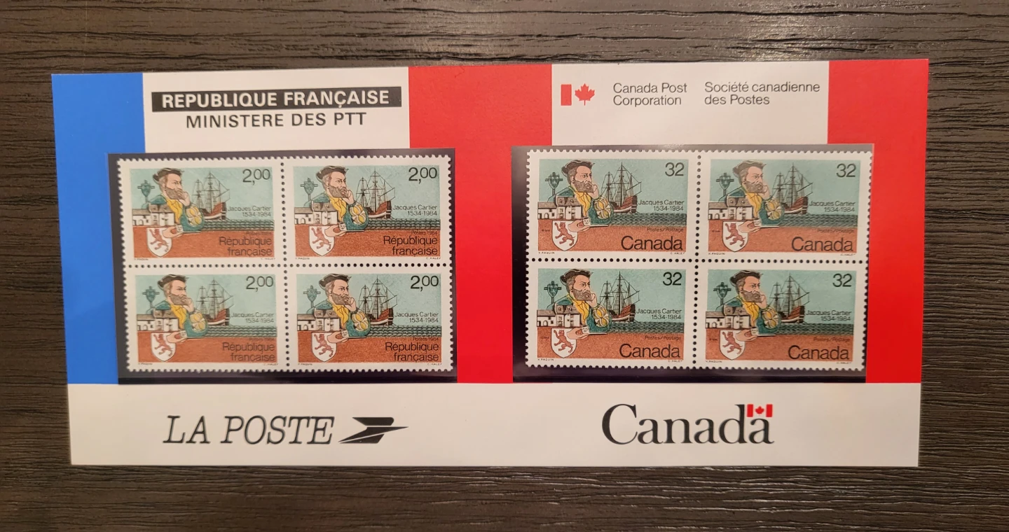 Vintage Jacques Cartier 1534-1984 Stamp Collection