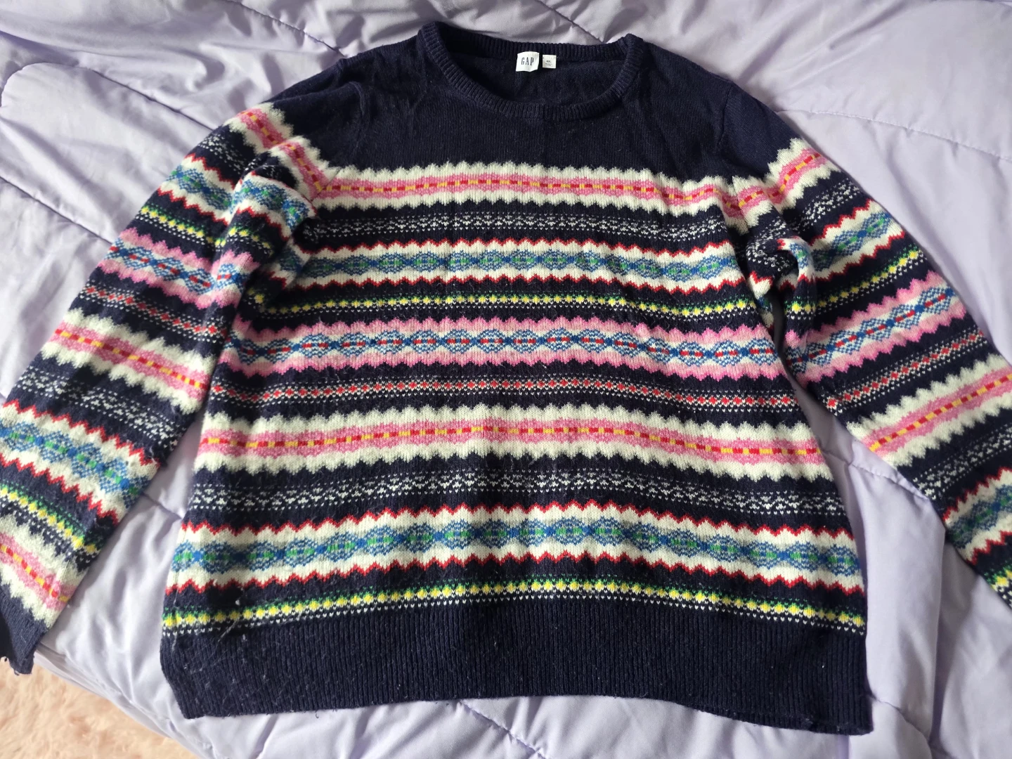 Mommy & Me Matching GAP Fair Isle Crewneck Pullover Sweaters Set - photo 2