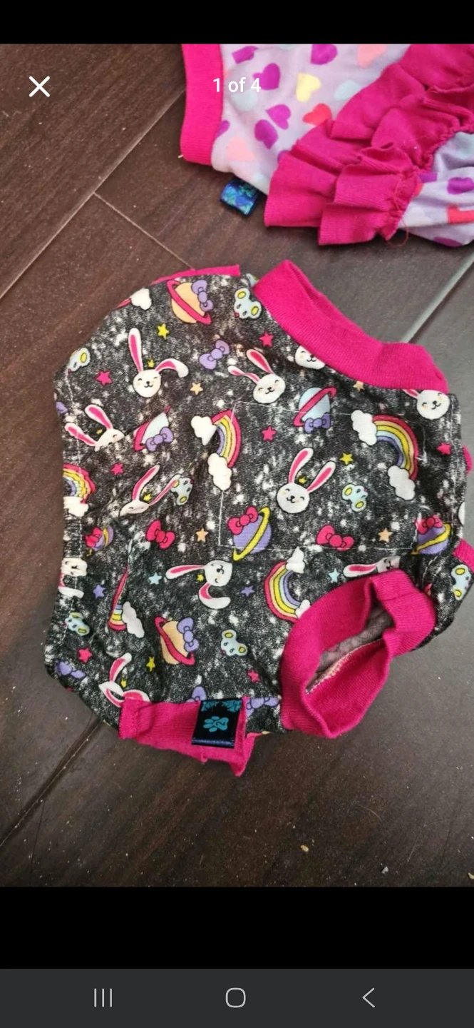 Dog Diaper Cover - Hearts & Bunnies